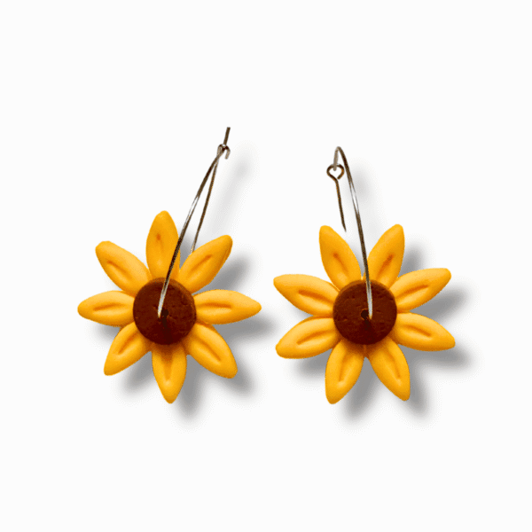 Pendientes de Girasoles
