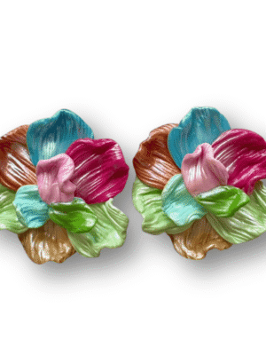 Pendientes Flor Nube Tropical