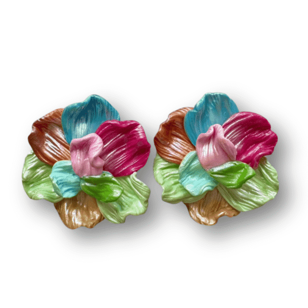 Pendientes Flor Nube Tropical