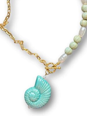 Collar Caracola Agua Salada