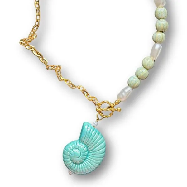 Collar Caracola Agua Salada