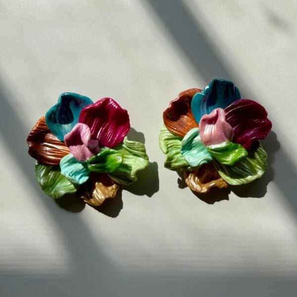 Pendientes Flor Nube Tropical - Imagen 9