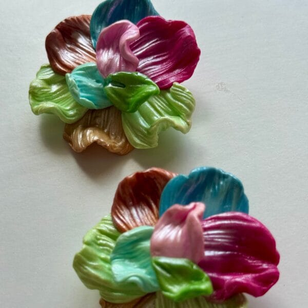Pendientes Flor Nube Tropical - Imagen 7