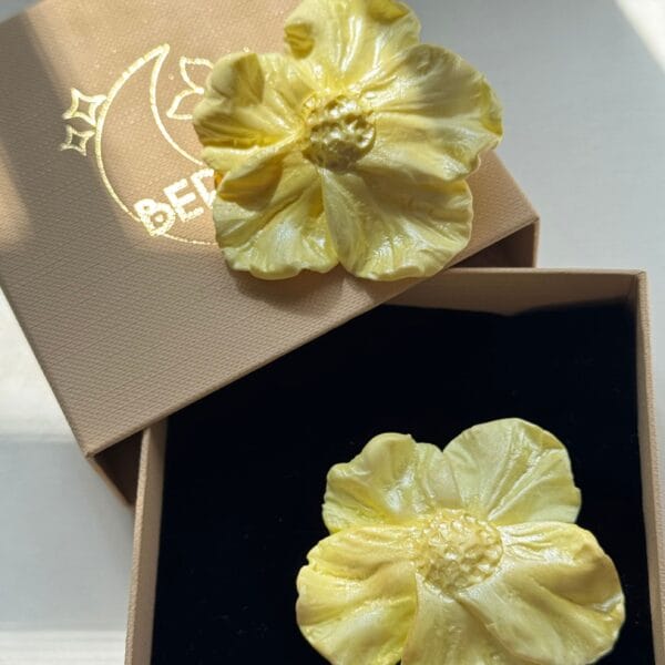 Pendientes Flor Vainilla - Imagen 3
