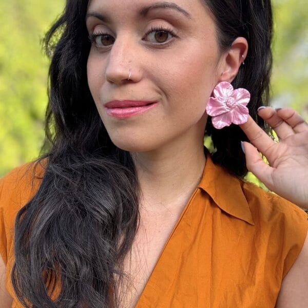 Pendientes Flor Dama de Noche - Imagen 2