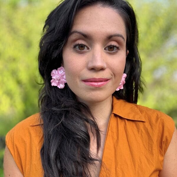 Pendientes Flor Dama de Noche - Imagen 6