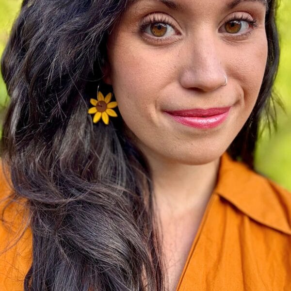 Pendientes de Girasoles - Imagen 2