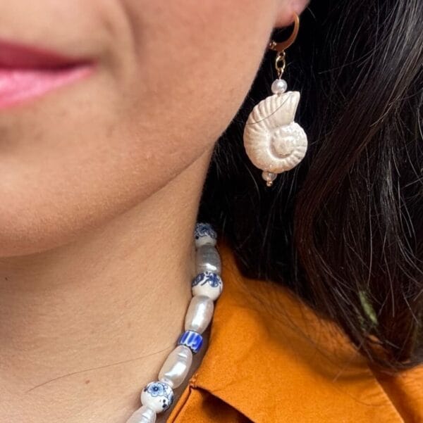 Pendientes Caracola Brisa Marina - Imagen 2