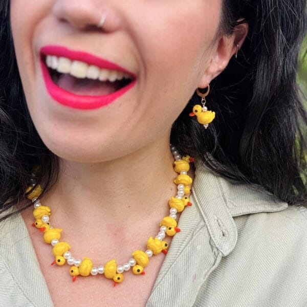 Pendientes Patitos Cloro y Toalla - Imagen 6