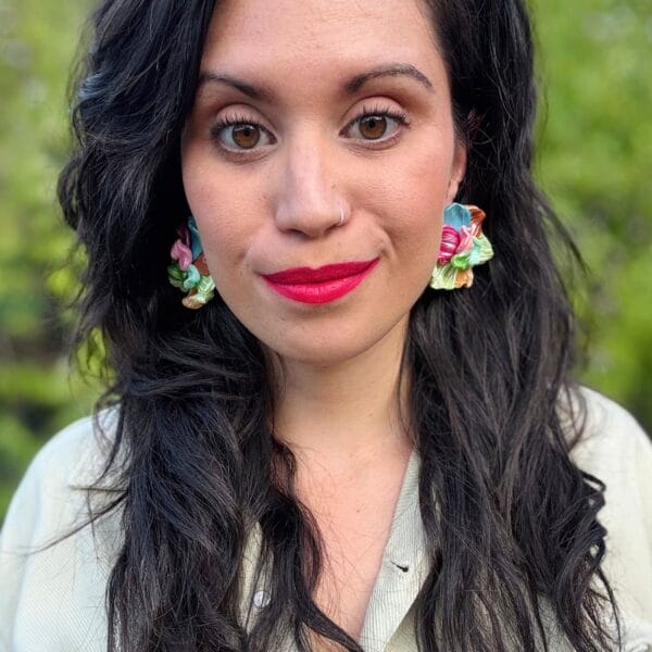 Pendientes Flor Nube Tropical - Imagen 6