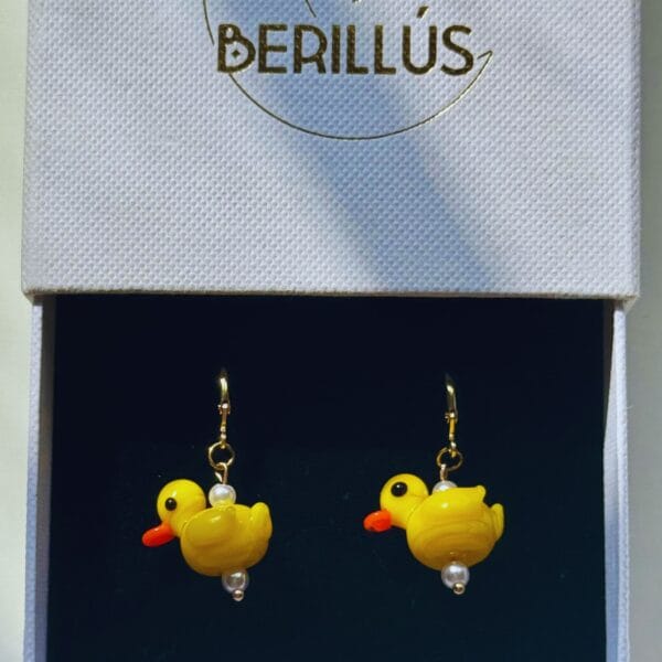Pendientes Patitos Cloro y Toalla - Imagen 4