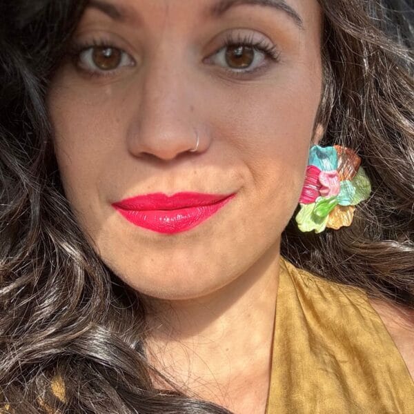 Pendientes Flor Nube Tropical - Imagen 2