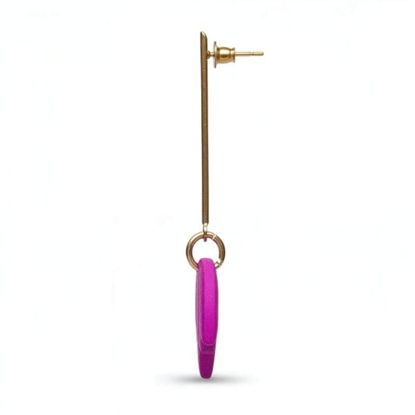 Pendientes Flor Loto Buganvilla - Imagen 5