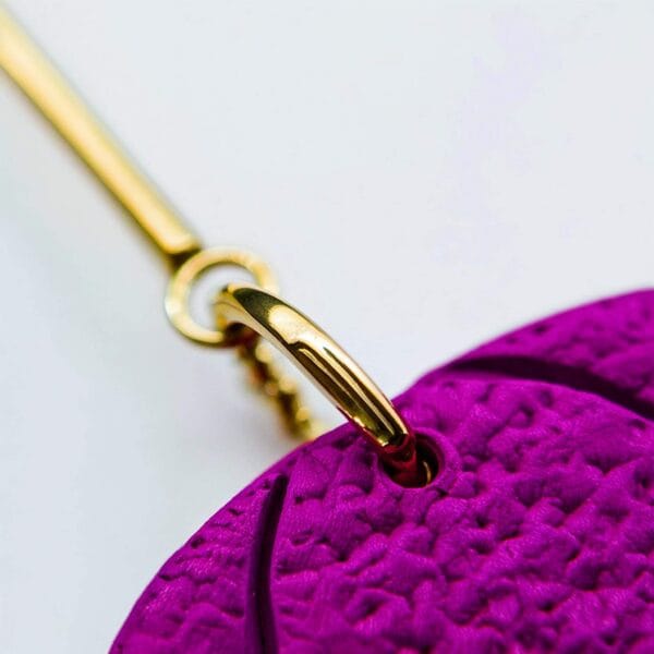 Pendientes Flor Loto Buganvilla - Imagen 4