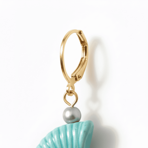 Pendientes Caracola Agua Salada - Imagen 6
