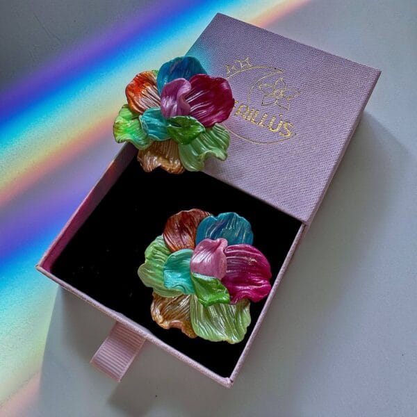 Pendientes Flor Nube Tropical - Imagen 9