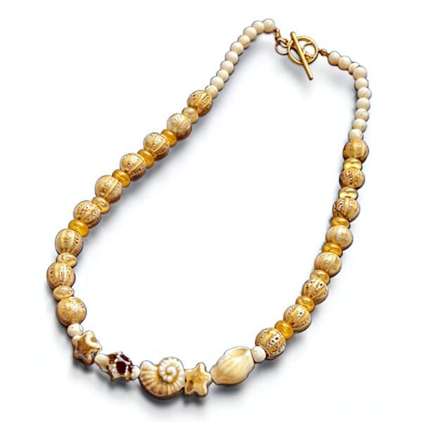 Collar Caracola Arena y Crema Solar - Imagen 4