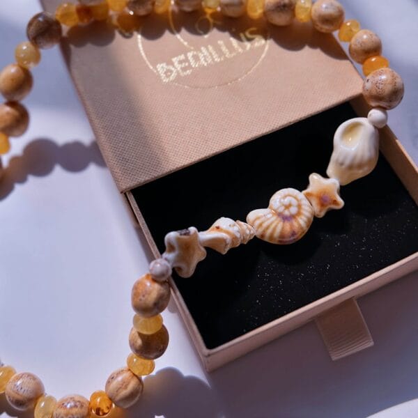 Collar Caracola Arena y Crema Solar - Imagen 11