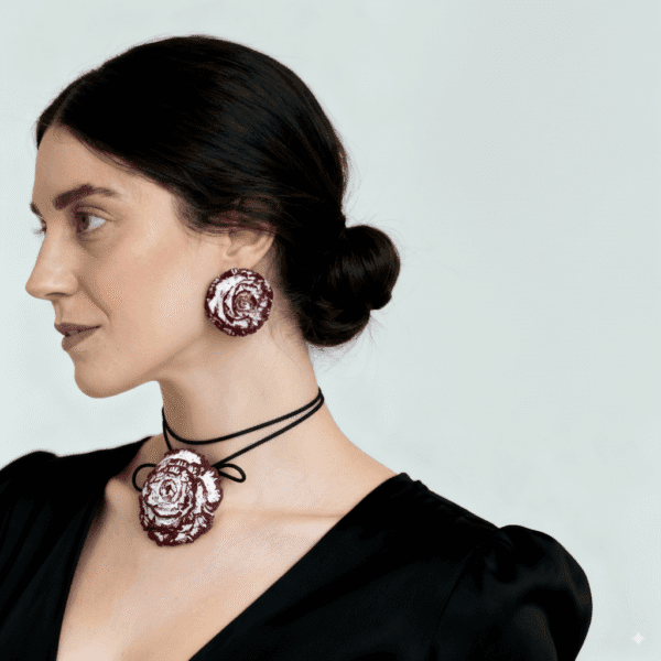 Choker Clavel Blanco - Imagen 2