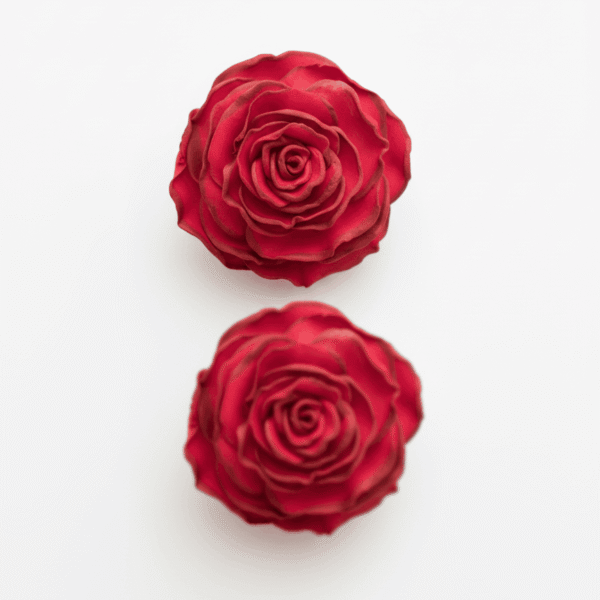 Pendientes Rosa Carmesí - Imagen 2