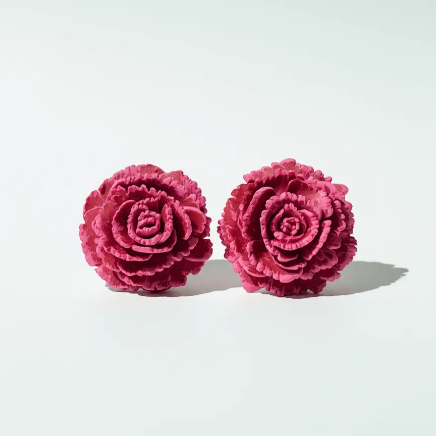 Pendientes Clavel Terracota 4,5cm