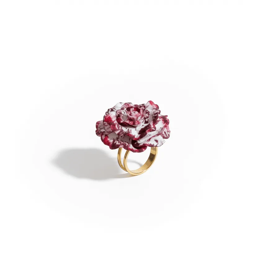 Anillo Clavel Burdeos