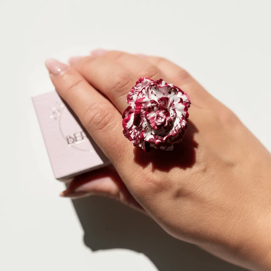 Anillo Clavel Burdeos - Imagen 6